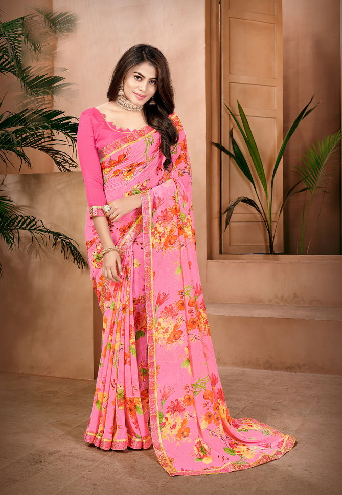 Jyoti S1602 Floral Printed Daily Wear Sarees Catalog
